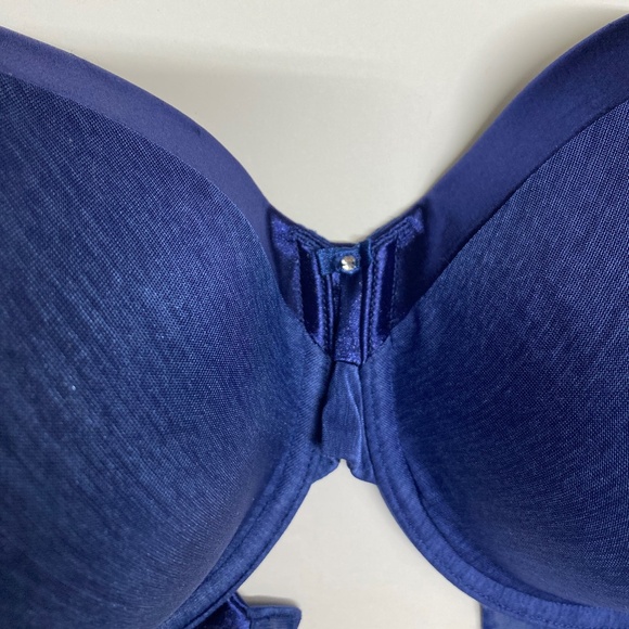 * Vanity fair 40D t shirt bra underwire padded bra royal blue - Picture 4 of 7